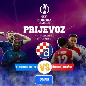 EUROPA LIGA: Organizirani prijevoz na domaće europske utakmice - Dinamo Zagreb! 🔥⚽️