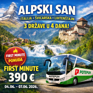 ALPSKI SAN: Italija, Švicarska i Lihtenštajn uz najveće vodopade Europe - 4 DANA! 🇮🇹 🇨🇭 🇱🇮