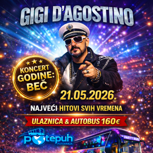 POVRATAK LEGENDE: Gigi D`Agostino - HIT KONCERT u Beču - Party bus + Ulaznica! 🎧🎤🎼