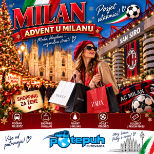AC MILAN - COMO: Posljednji ples Luke Modrića na legendarnom San Siru s ulaznicom u PRVOM RINGU, ADVENTOM 🎄 i Shoppingom za žene- 2 DANA 🇮🇹❤️🖤